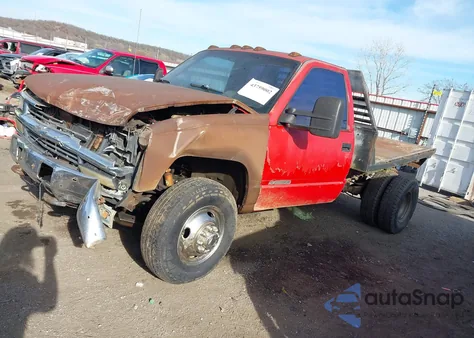 1992 Chevrolet Gmt-400 K3500 z USA, uszkodzony, nr VIN 1GCHK34F7NE187776